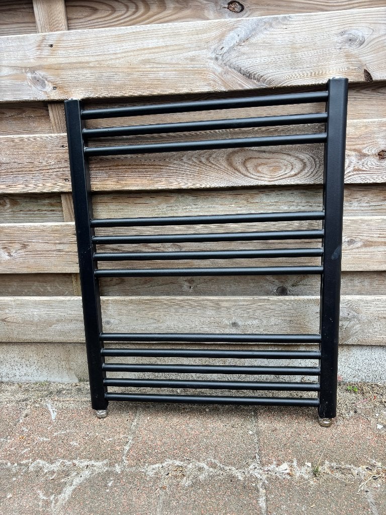 Zwarte CV Handdoek Radiator Badkamer 60 x 80 cm, Doe-het-zelf en Verbouw, Ophalen, Gebruikt, Radiator, 60 tot 150 cm