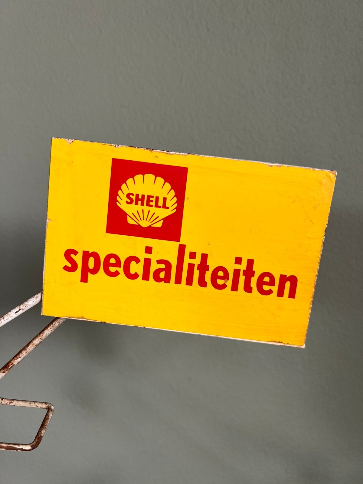 VINTAGE SHELL TOONBANK DISPLAY, Verzamelen, Ophalen of Verzenden, Gebruikt, Reclamebord
