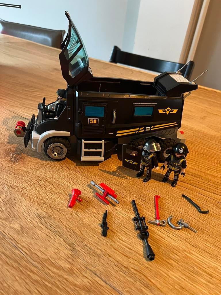 PLAYMOBIL City Action SIE-truck met licht en geluid - 9360, Kinderen en Baby's, Speelgoed | Playmobil, Ophalen, Zo goed als nieuw