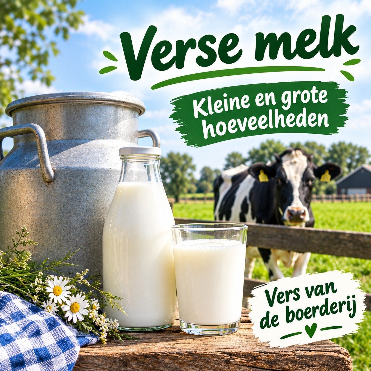 Verse rauwe koemelk - Direct van de boerderij, Diversen, Ophalen of Verzenden
