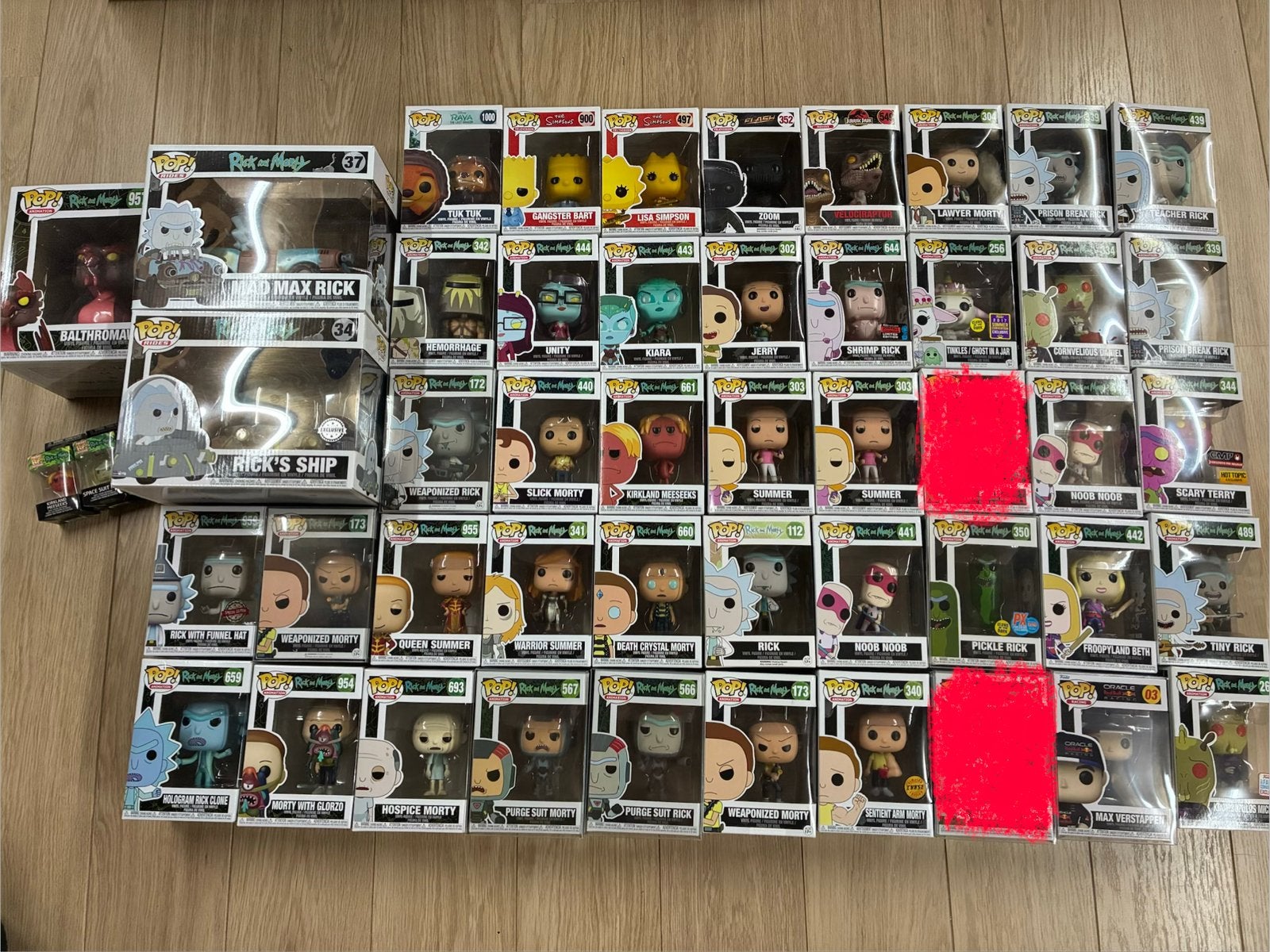 Grote Funko Pop collectie Rick and Morty + Simpsons, Verzamelen, Ophalen of Verzenden, Zo goed als nieuw