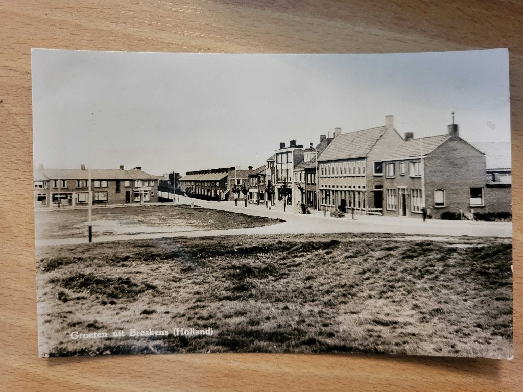 ansicht BRESKENS 1957, Verzamelen, Ansichtkaarten | Nederland, Ophalen of Verzenden, Voor 1920, Zeeland