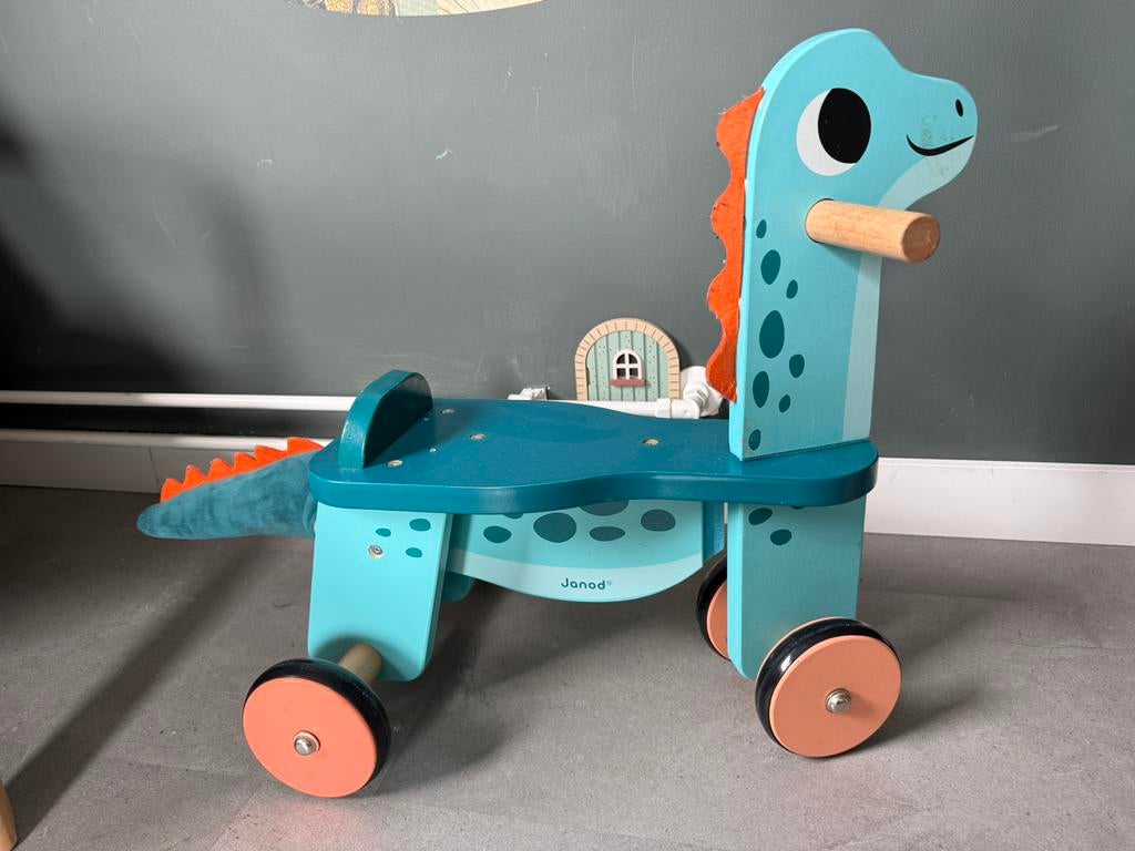 Janod houren loopfiets Portosaurus, Ophalen, Zo goed als nieuw, Loopfiets