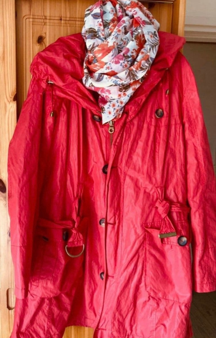 lange jas van Reset, Ophalen of Verzenden, Zo goed als nieuw, Maat 46/48 (XL) of groter, Rood