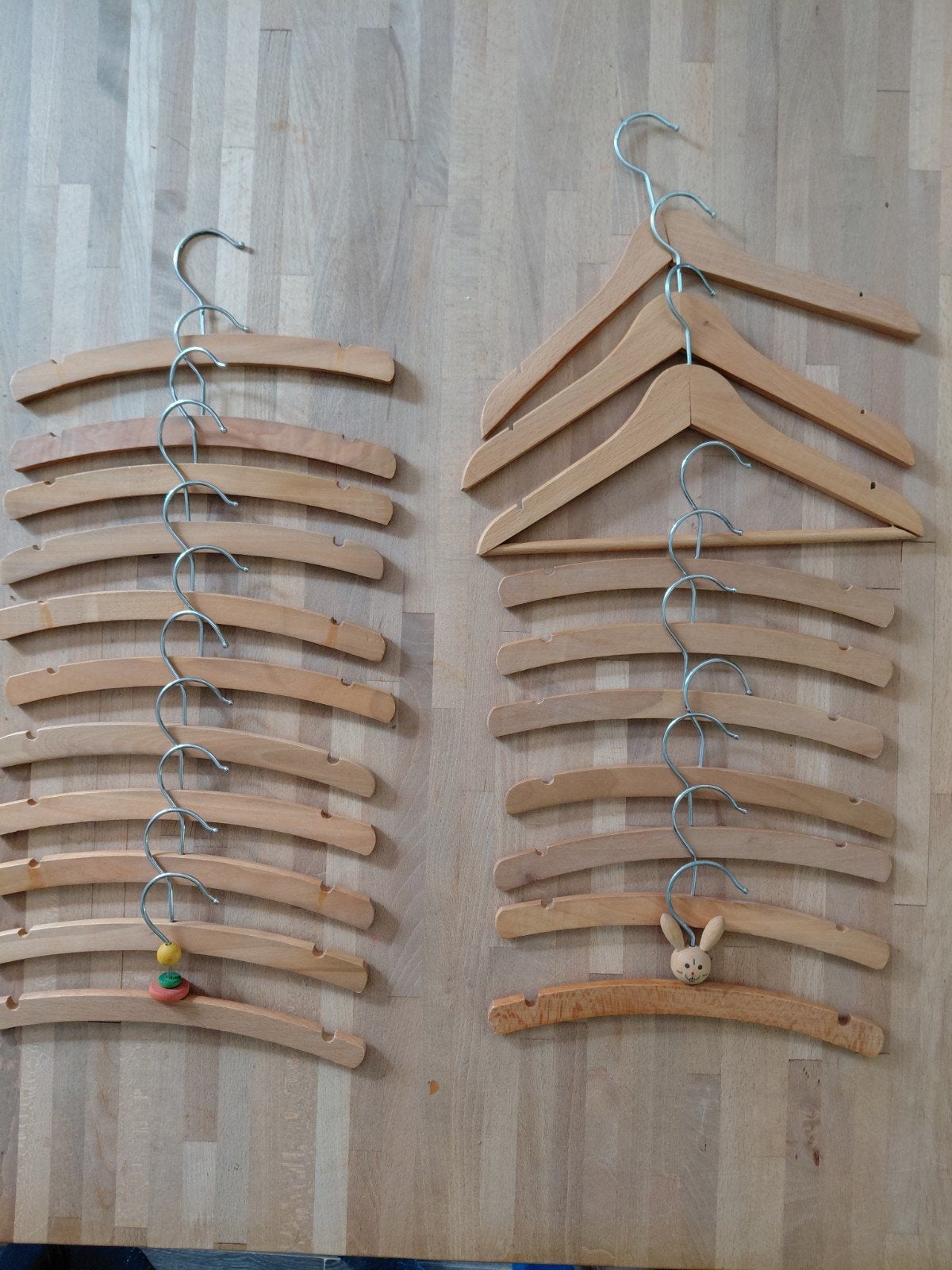Houten kledinghangers voor kinderen - 18 stuks, Kleding | Dames, Ophalen of Verzenden, Gebruikt, Hout, Kinderen