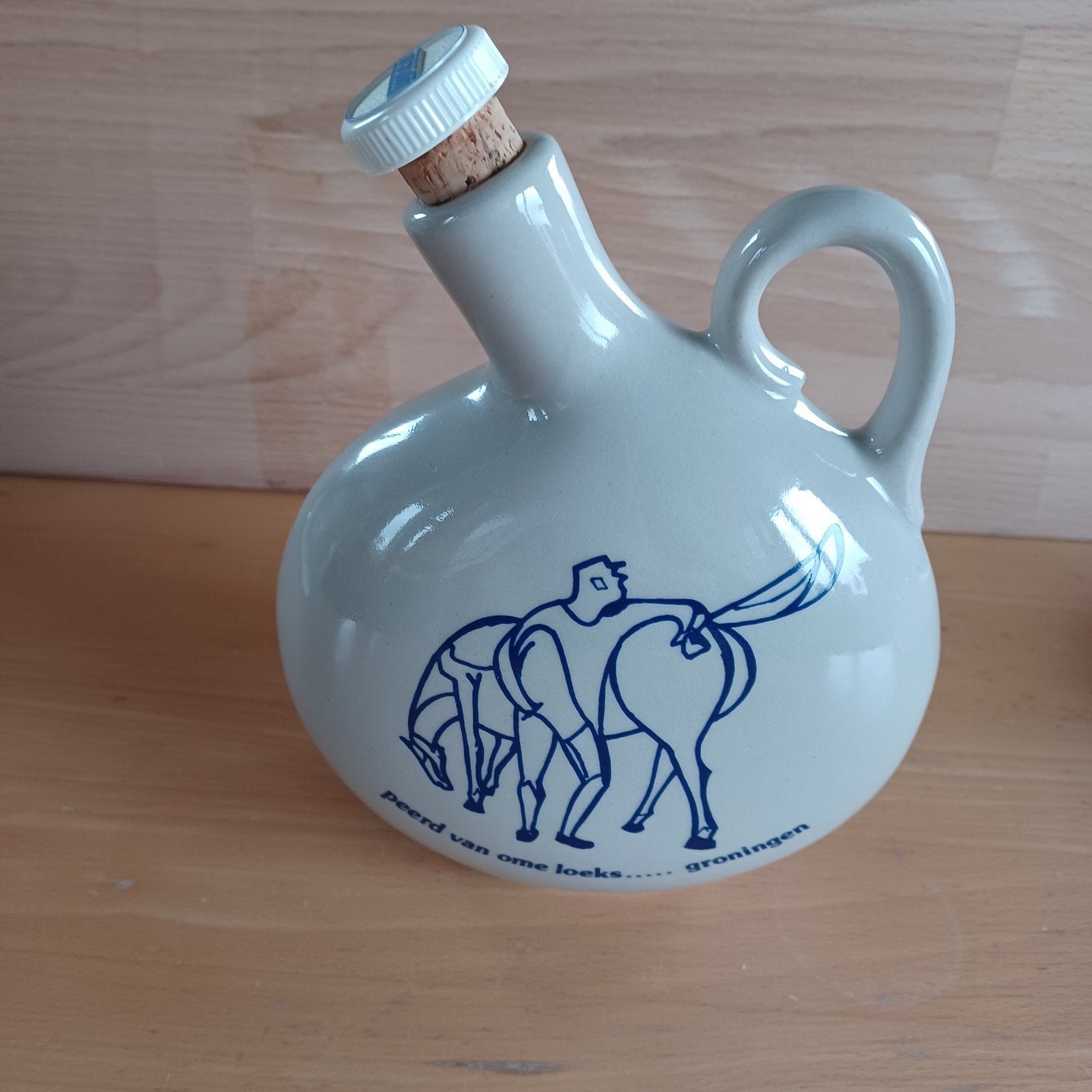 Vintage Lijncoburger kruik Hooghoudt Groningen, Antiek en Kunst, Ophalen of Verzenden
