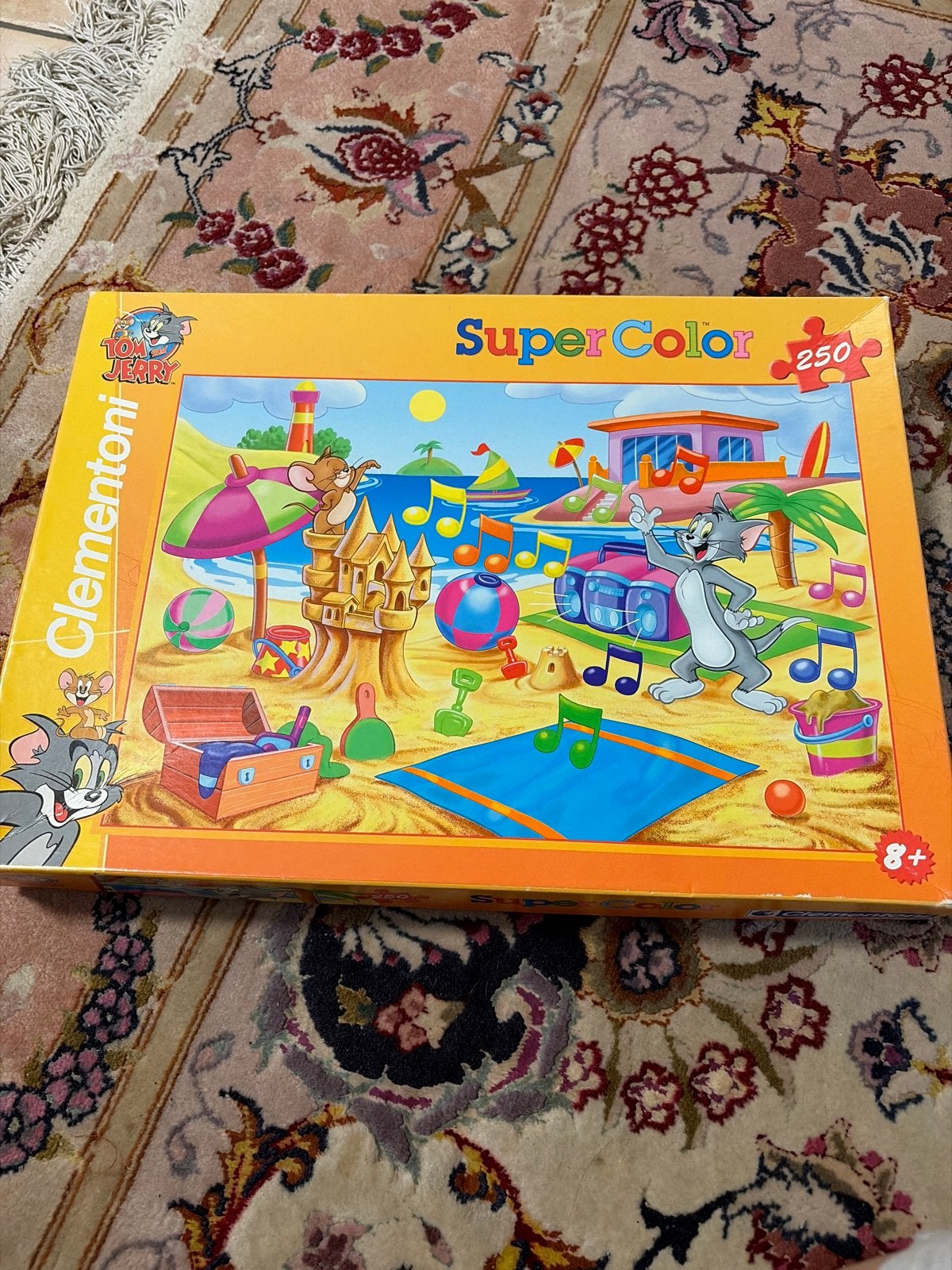 Tom & Jerry Super Color Legpuzzel 250 stukjes, Ophalen of Verzenden, Meer dan 50 stukjes, Gebruikt, 6 jaar of ouder