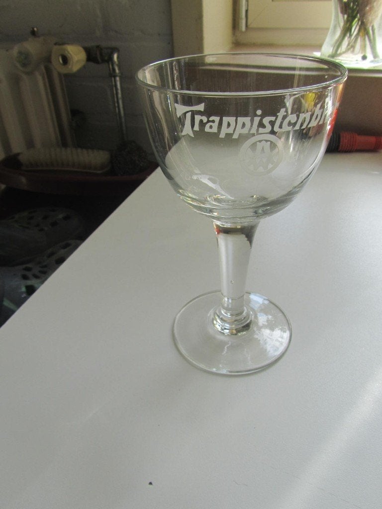 glas   trappisten  WESTMALLE, Ophalen of Verzenden, Zo goed als nieuw, Glas of Glazen, Overige merken