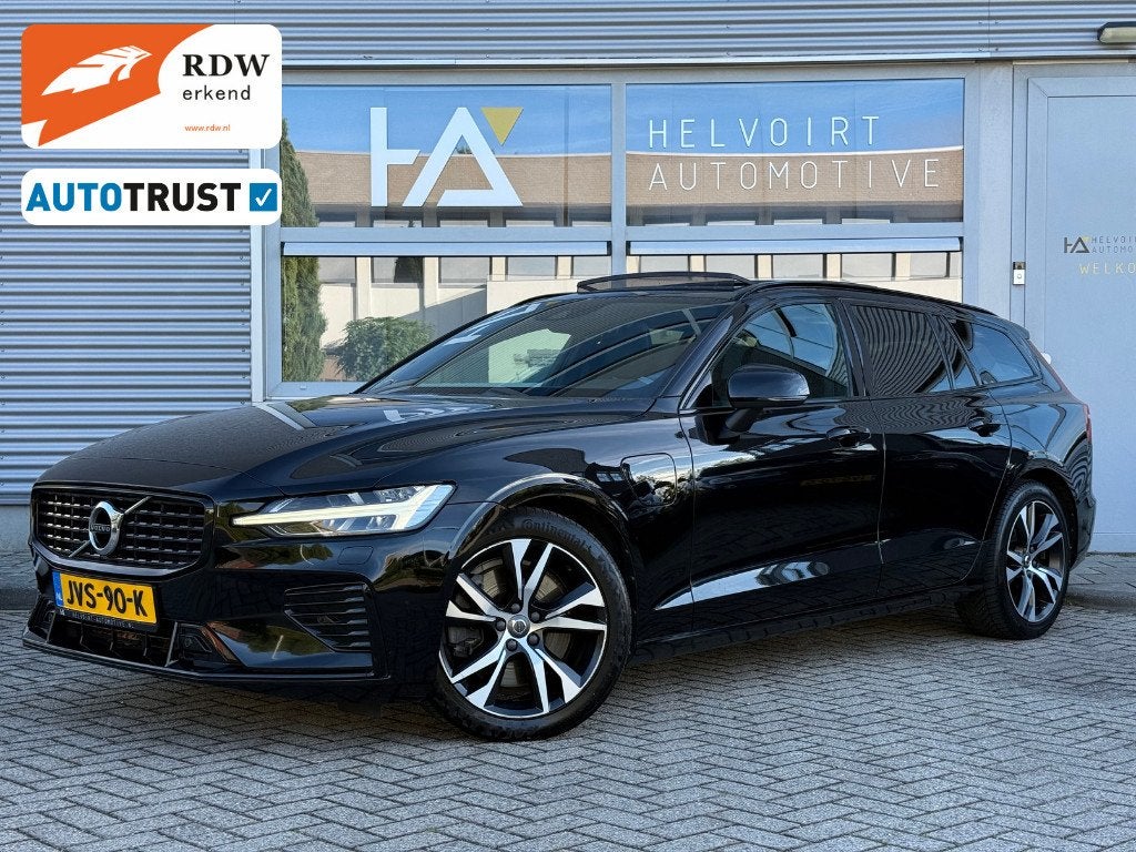 Volvo V60 2.0 T6 Recharge AWD R-Design |98% SOH | PANO | TRE, Auto's, Automaat, Dealer onderhouden, Gebruikt, 4 cilinders