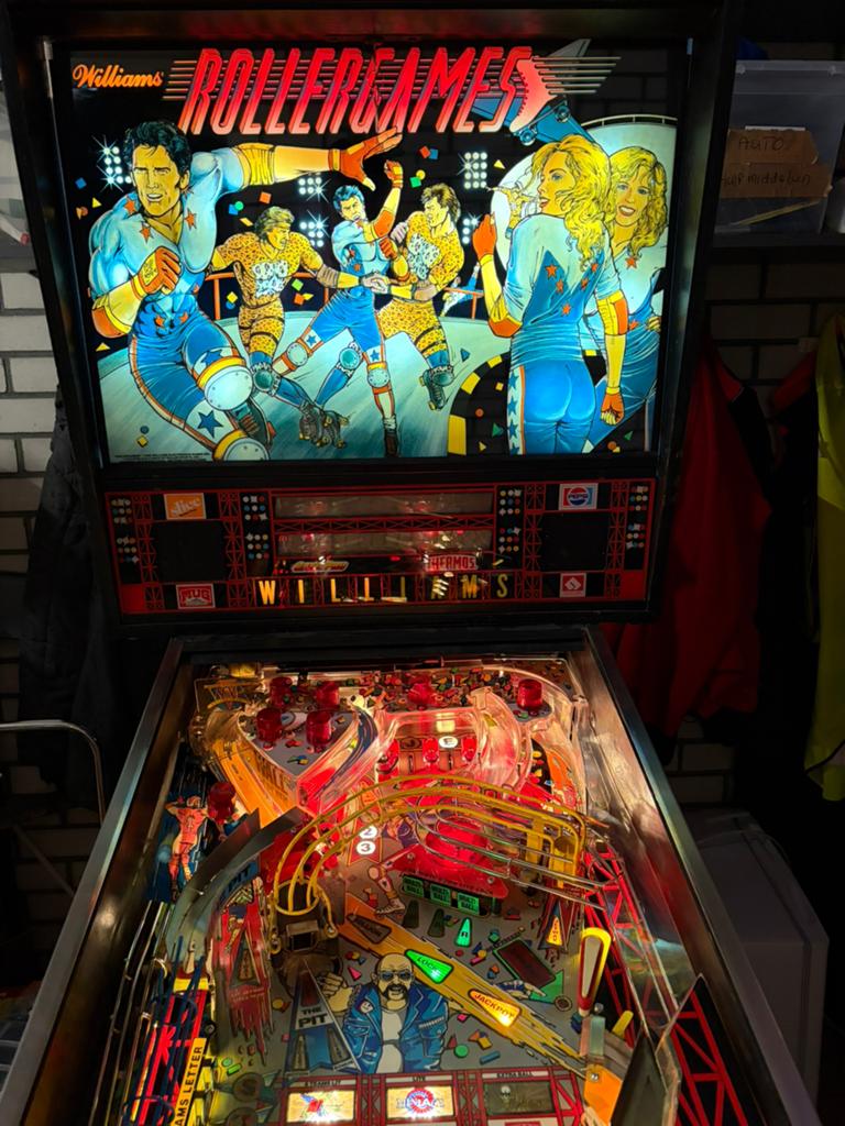 Rollergames flipperkast, Elektronisch, Bally, Ophalen of Verzenden, Zo goed als nieuw