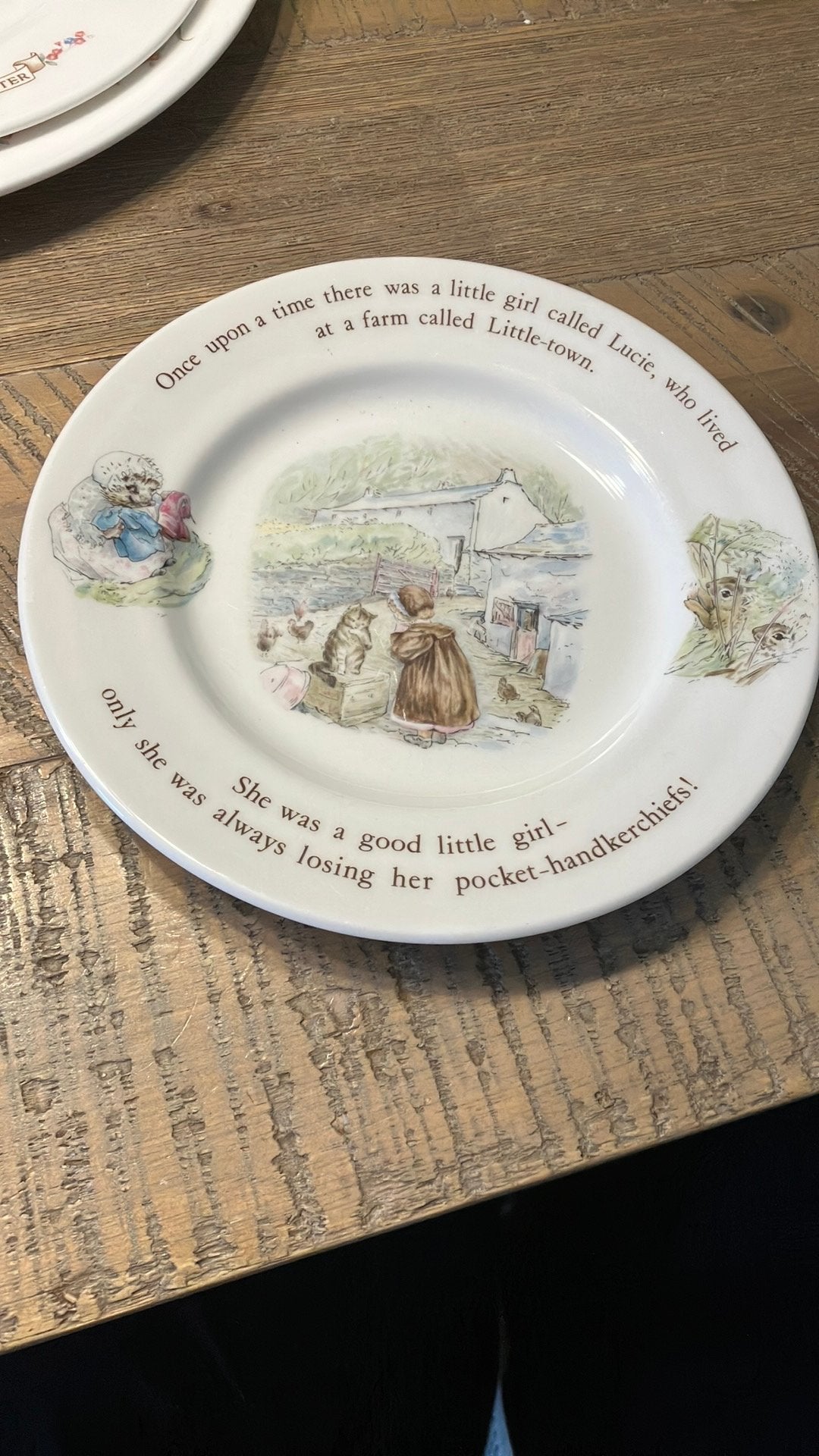 Prachtig bordje Beatrix potter wedgwood mrs tiggy winkle, Ophalen of Verzenden, Nieuw, Porselein, Bord(en)