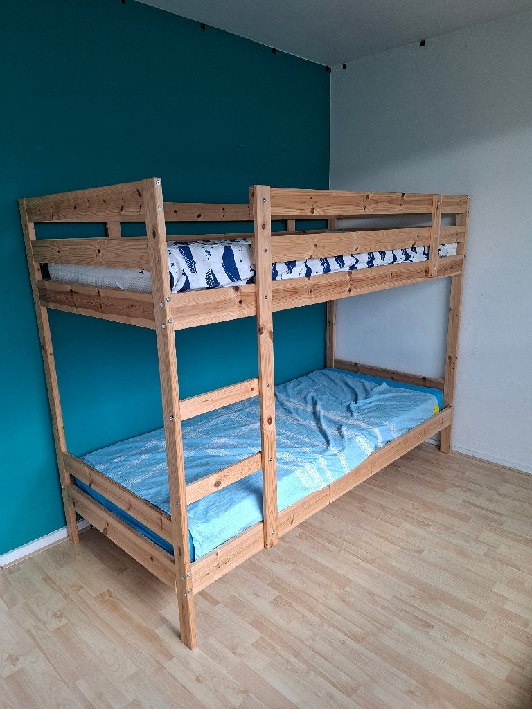 Ikea stapelbed, Ophalen, 90 cm, 160 tot 180 cm, Tweepersoons