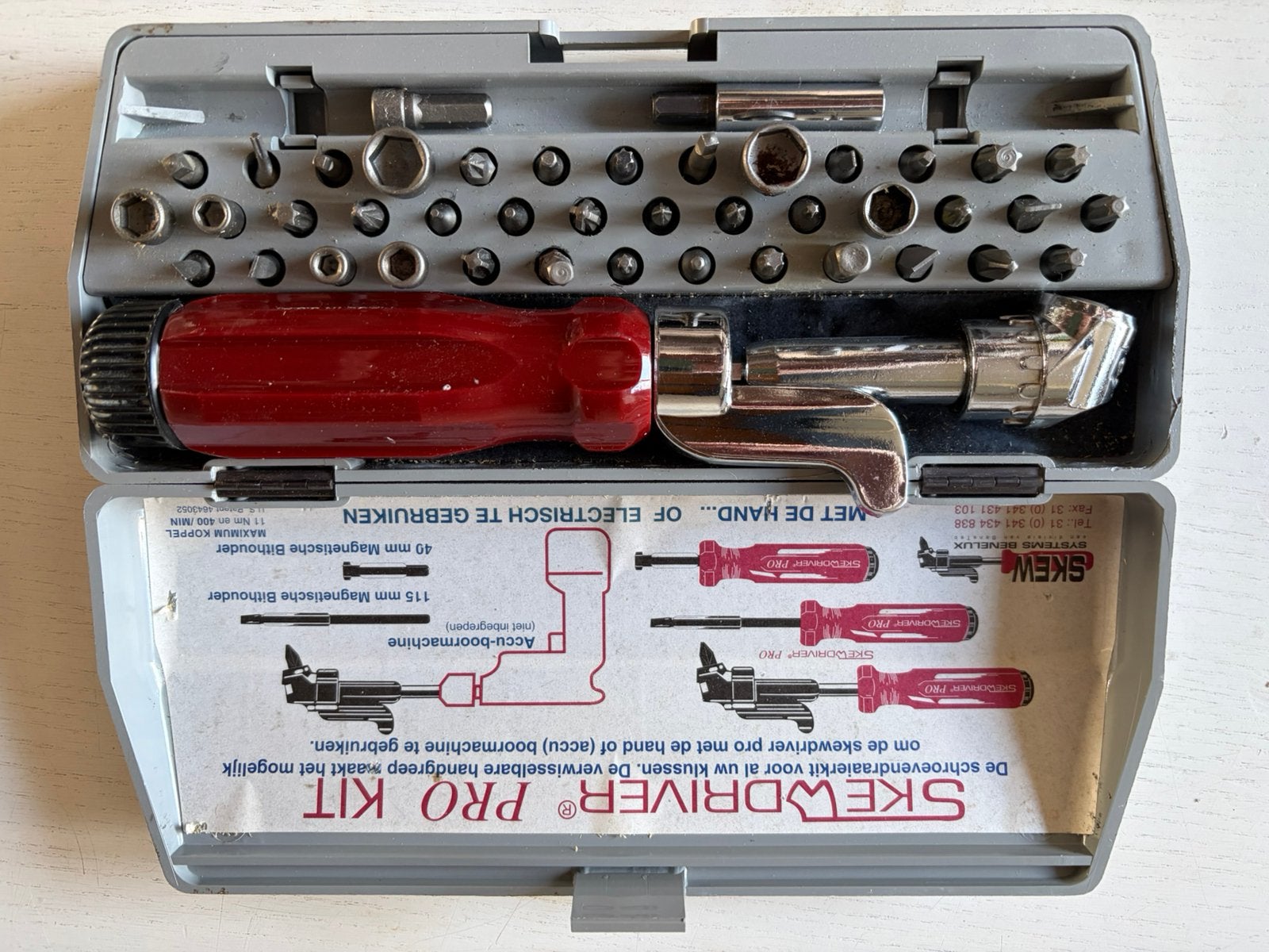 Schroevedraaierkit, Doe-het-zelf en Verbouw, Ophalen, Zo goed als nieuw