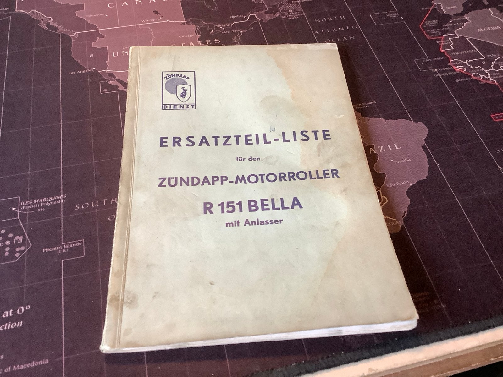 Zündapp Bella R 151 Onderdelenlijst (Oktober 1955), Verzenden, Gelezen, Overige merken