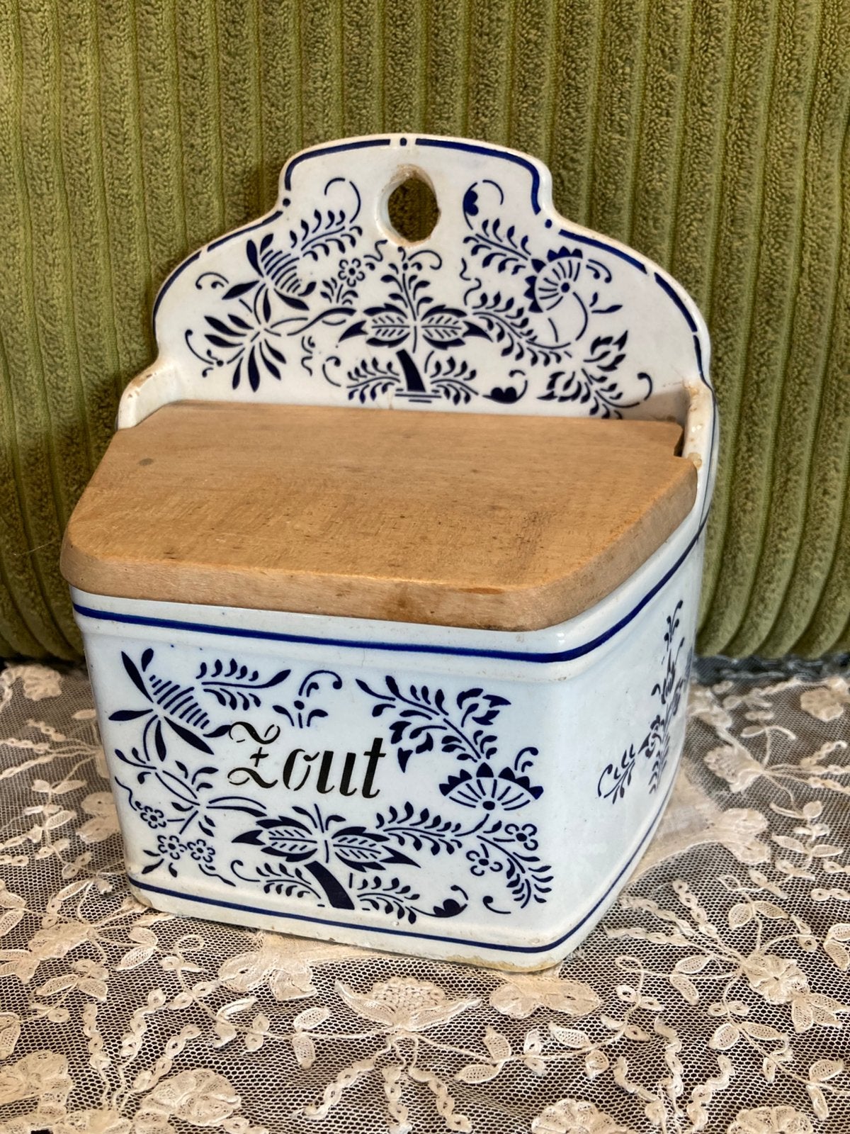 Vintage zoutpot (131024), Ophalen of Verzenden