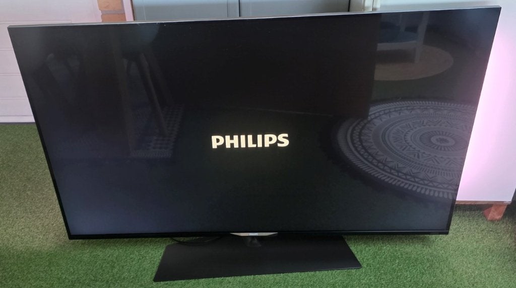 Philips 55 inch 4K Google Android Smart TV DEFECT, Audio, Tv en Foto, Televisies, 100 cm of meer, Philips, 50 Hz, Smart TV, Ophalen