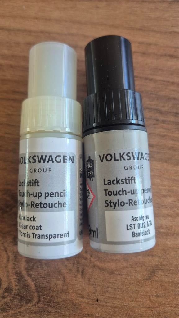 Lakstiftset Volkswagen Ascot Grey (LST 0U2 A7A) - Nieuw, Ophalen of Verzenden, Nieuw, Volkswagen