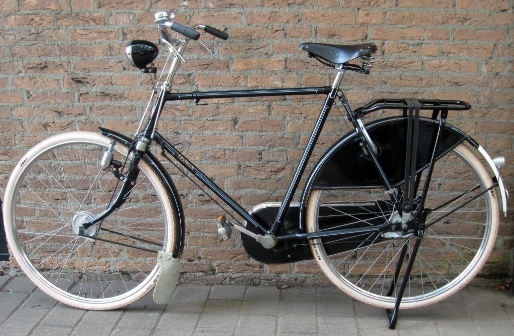 Germaan 1950, 61cm , 3 versnell.,  stangremmen, in topstaat, Fietsen en Brommers, 59 cm of meer, Ophalen, Trommelrem, Jaren '50