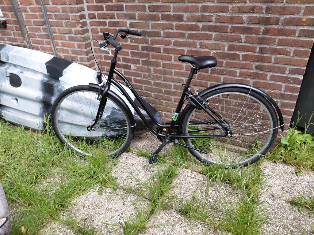28 inch damesfiets handremmen., Fietsen en Brommers, Ophalen, Gebruikt, Handrem