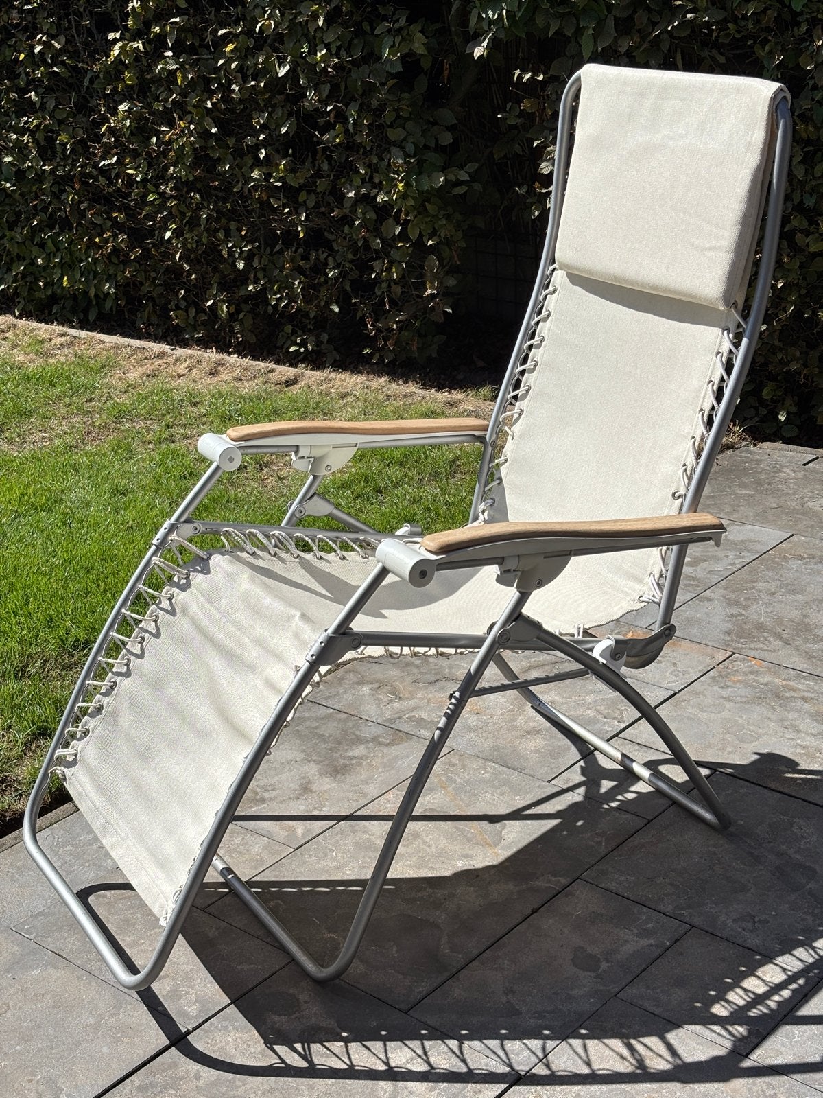 Lafuma relaxstoel - Comfortabel en verstelbaar, Tuin en Terras, Tuinstoelen, Ophalen, Gebruikt, Textileen, Inklapbaar
