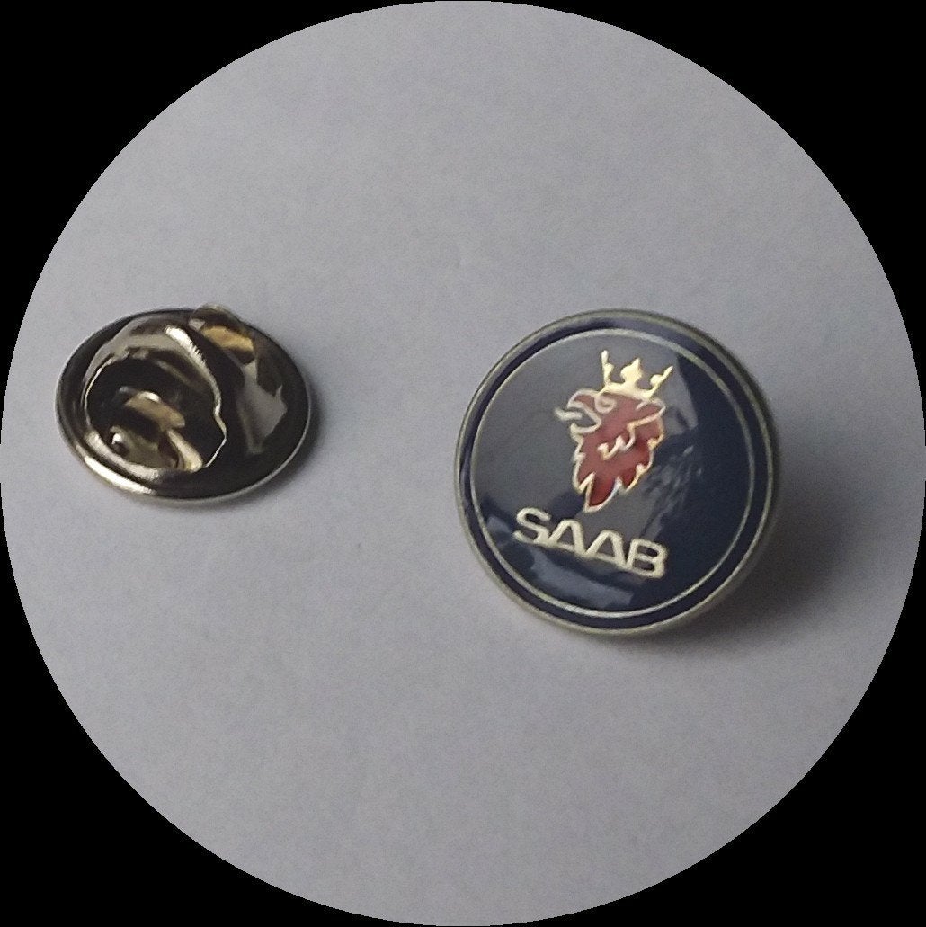 SAAB  logo pin, Verzenden, Zo goed als nieuw, Transport, Speldje of Pin