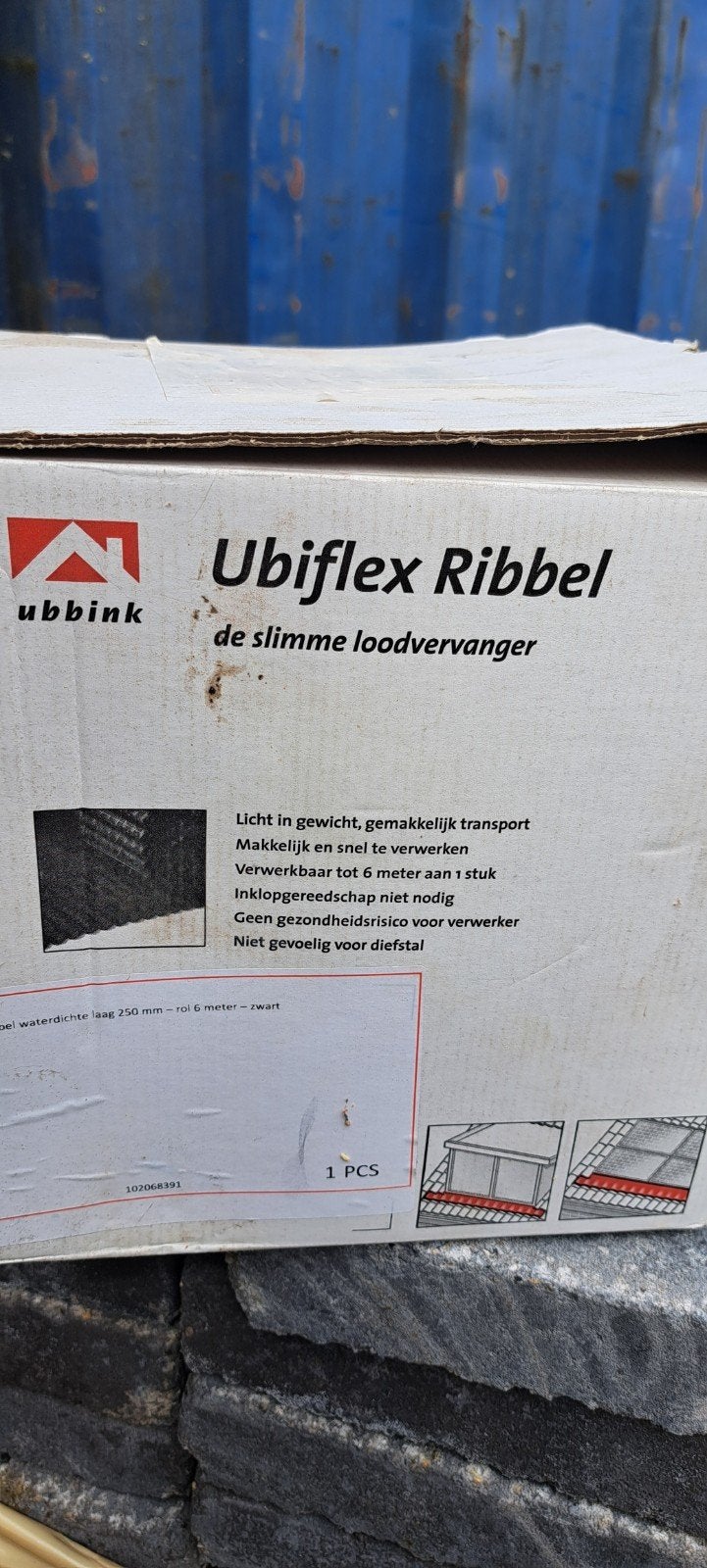 Ubiflex loodvervanger +/- 5 meter zwart, Ophalen, Overige materialen, Zwart, Overige typen
