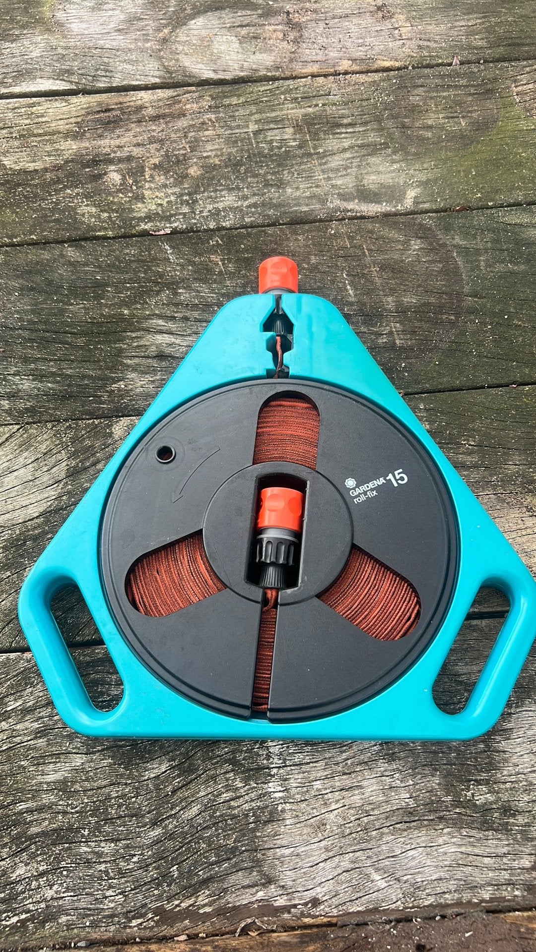 Gardena roll-fix 15 boot/tuin/caravan/camper slang, Ophalen of Verzenden, Zo goed als nieuw, Overige typen