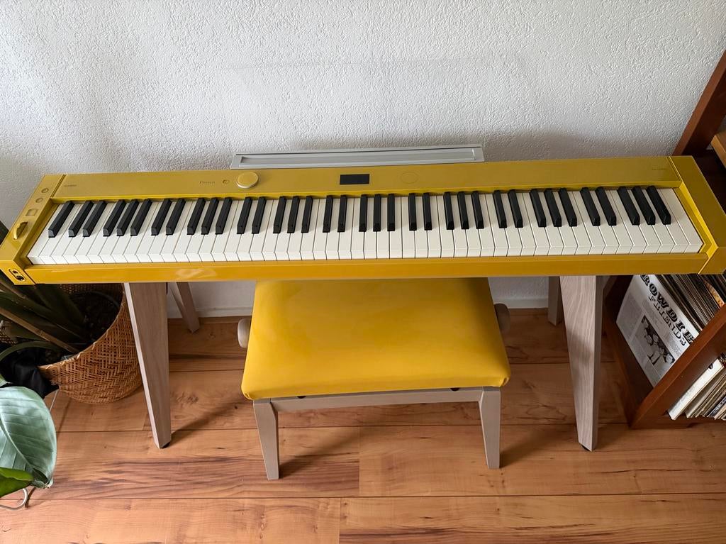 Casio Privia PX-S7000 (geel) – complete set, Ophalen, Overige kleuren, Digitaal, Zo goed als nieuw