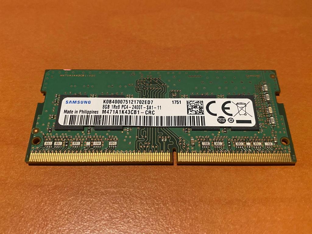 Samsung 8GB 1Rx8 PC4-2400T-SA1-11 Laptop geheugen, Computers en Software, RAM geheugen, DDR4, 8 GB, Ophalen of Verzenden, Zo goed als nieuw