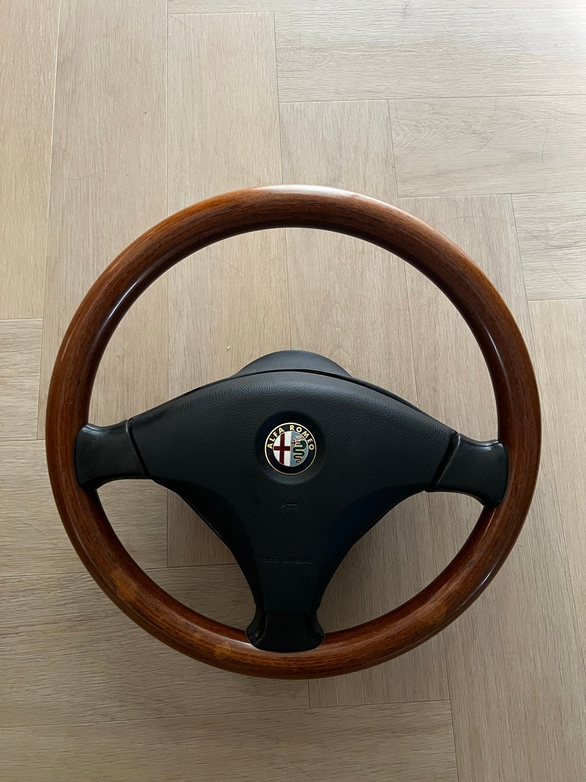 Alfa Romeo 156 Houten Stuurwiel met Airbag, Auto-onderdelen, Ophalen of Verzenden, Gebruikt, Alfa Romeo