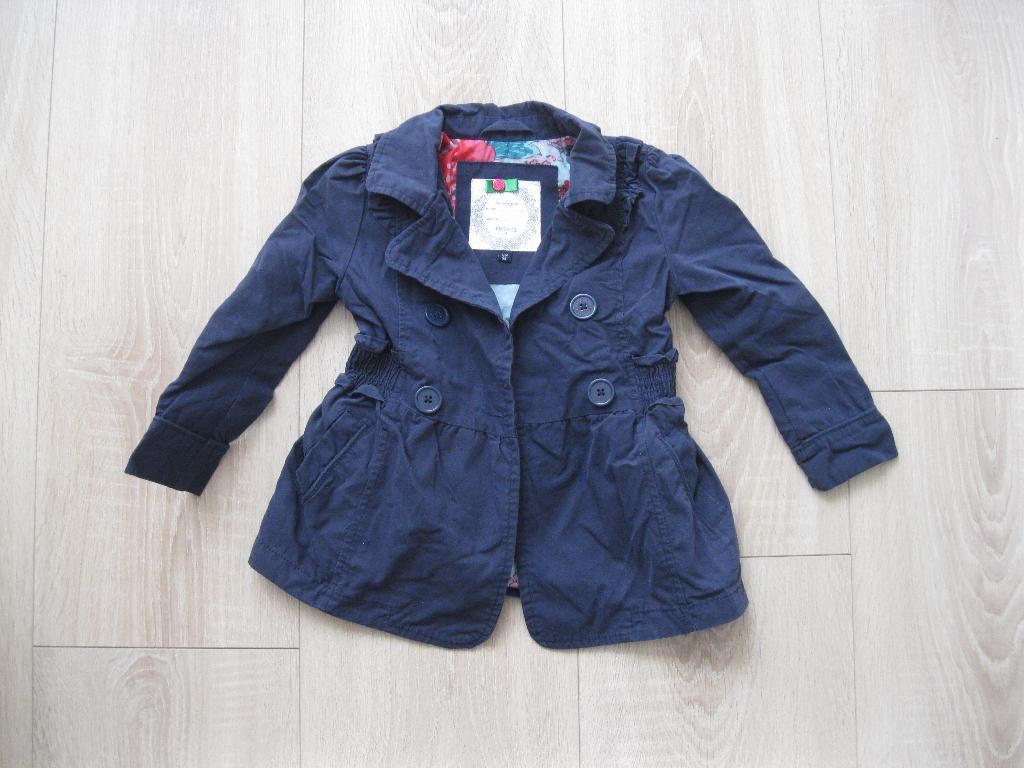 FRENDZ JASJE BLAUW 98 ZGAN, Kinderen en Baby's, Frendz, Zo goed als nieuw, Jas, Verzenden