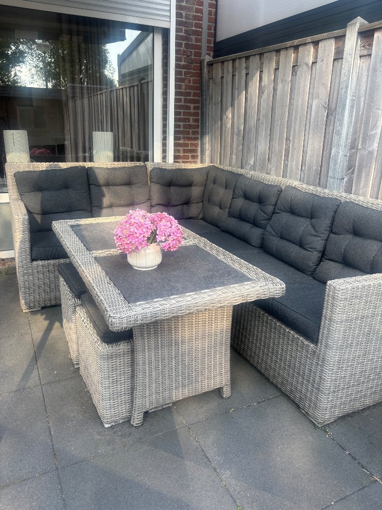 Tuinset tuincentrum Osdorp, Ophalen, Kunststof, 6 zitplaatsen, Zo goed als nieuw