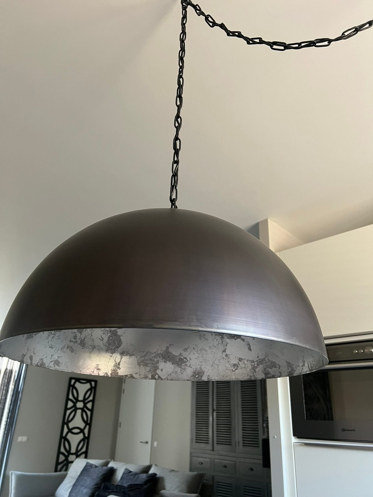 Hanglamp (prachtig en echt als nieuw), Ophalen of Verzenden, Zo goed als nieuw, Metaal, E27 (groot)