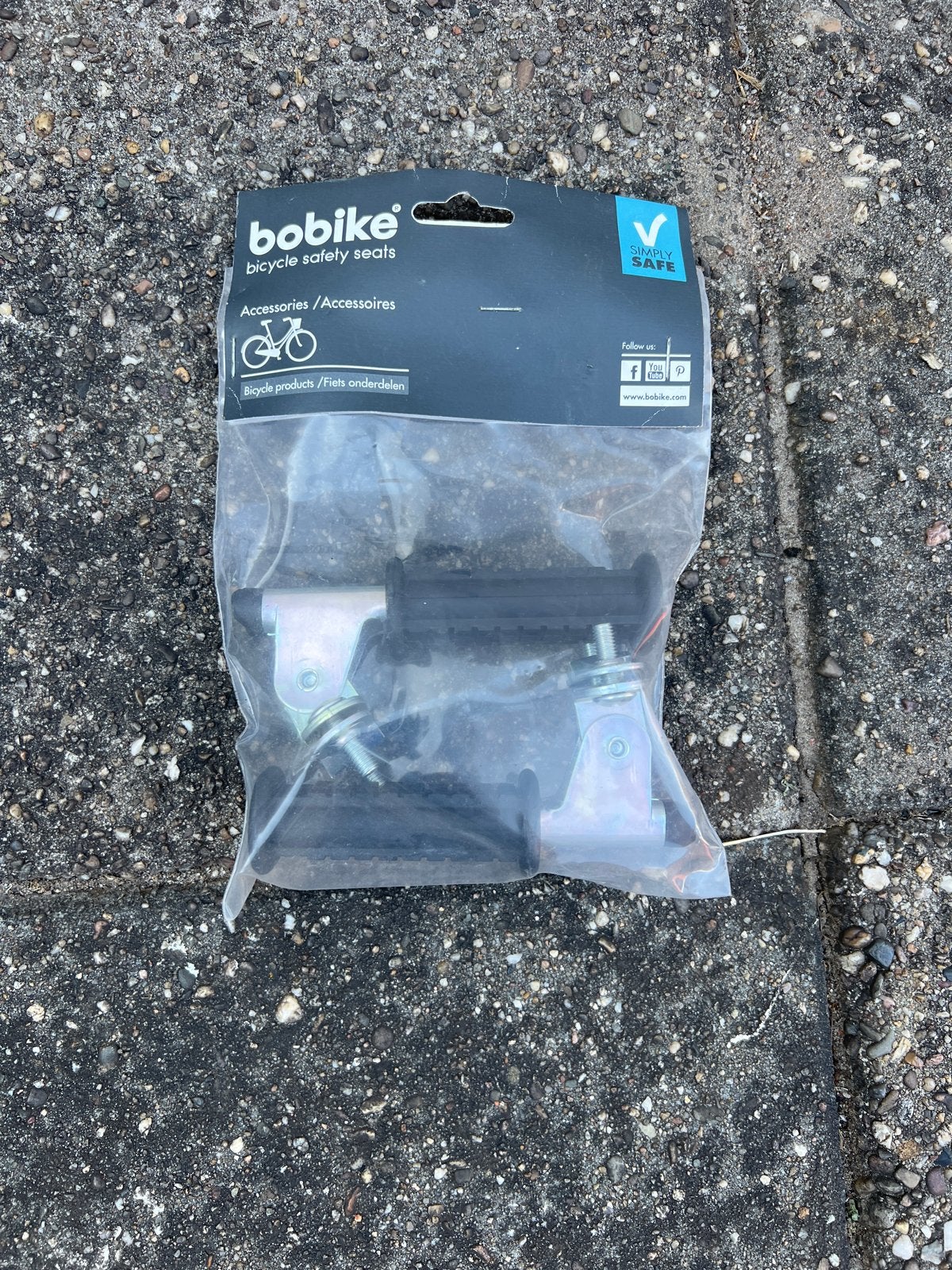 Bobike Voetsteunen voor achterzitje fiets, Ophalen, Nieuw