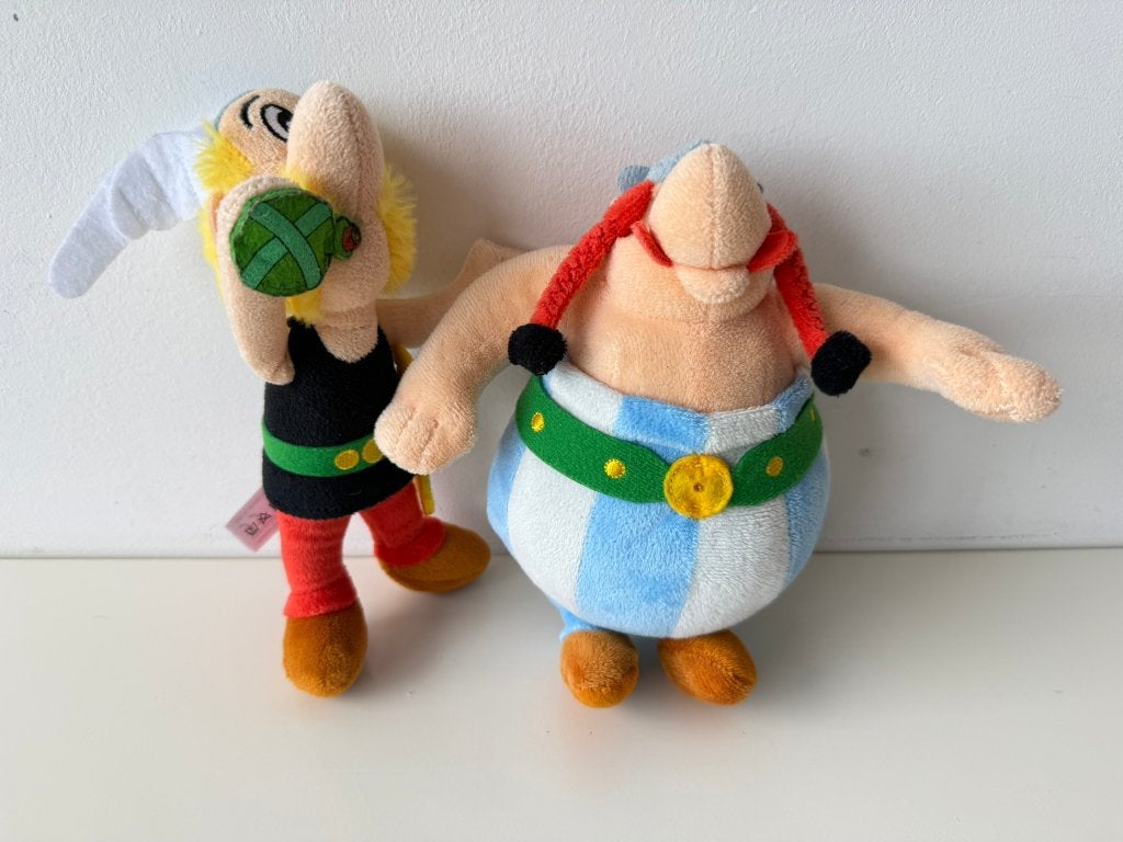 Knuffel, pop, knuffelpop set Asterix & Obelix 20 cm, Overige typen, Ophalen of Verzenden, Zo goed als nieuw, Wasbaar