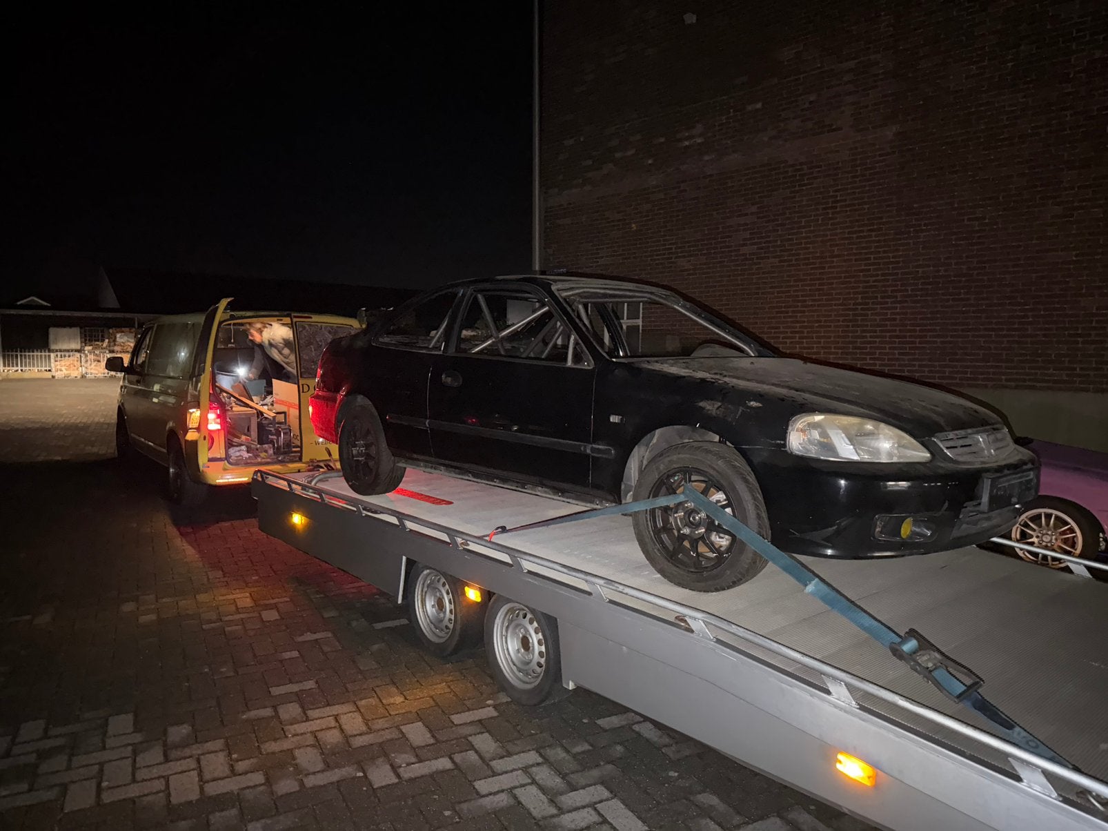 Casco civic met kenteken, fia rolkooi en extra onderdelen, Ophalen, Honda
