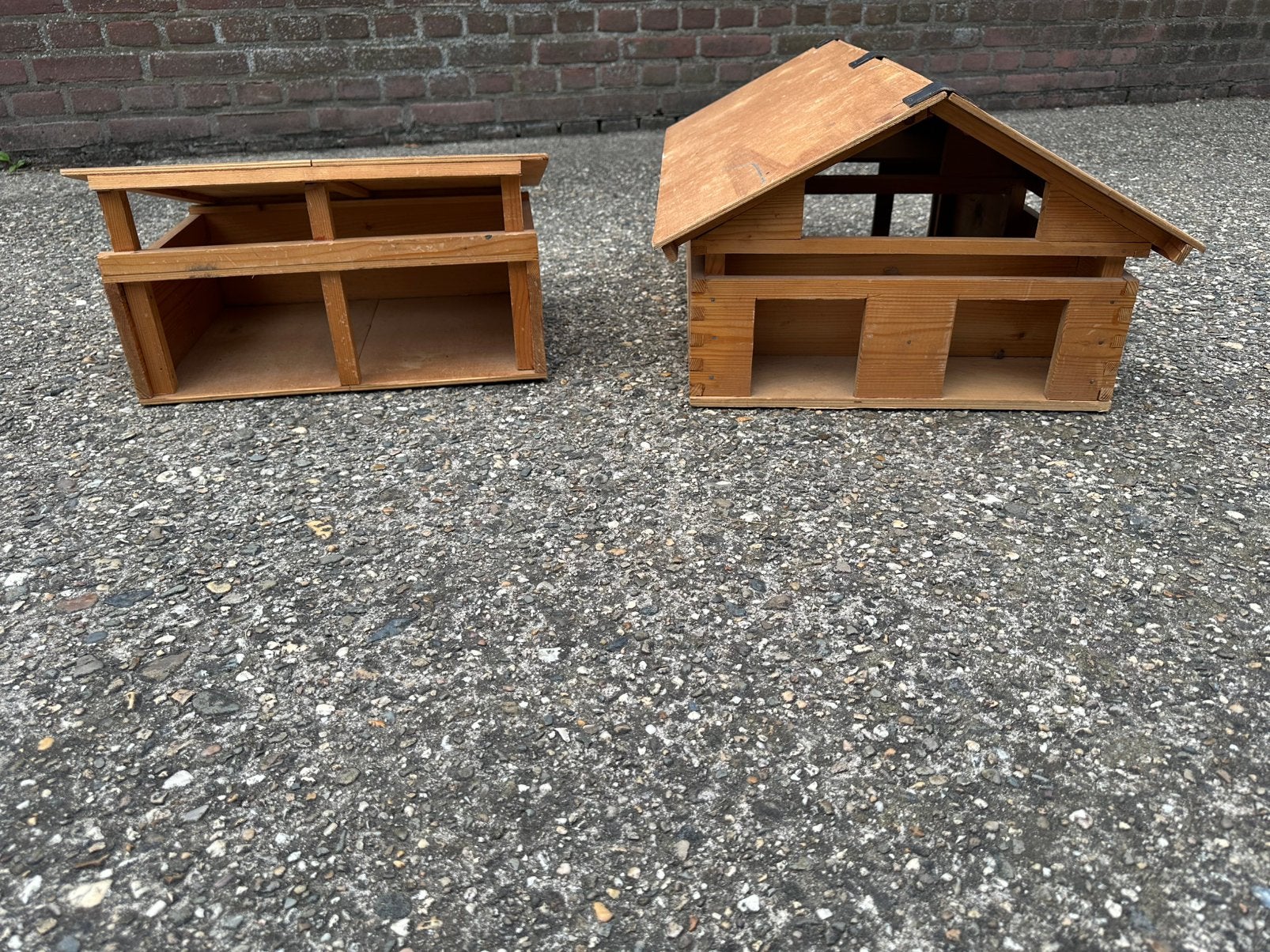 Stal met schuur voor tractoren en machines voor Britain, Ophalen of Verzenden, Zo goed als nieuw, Poppenhuis