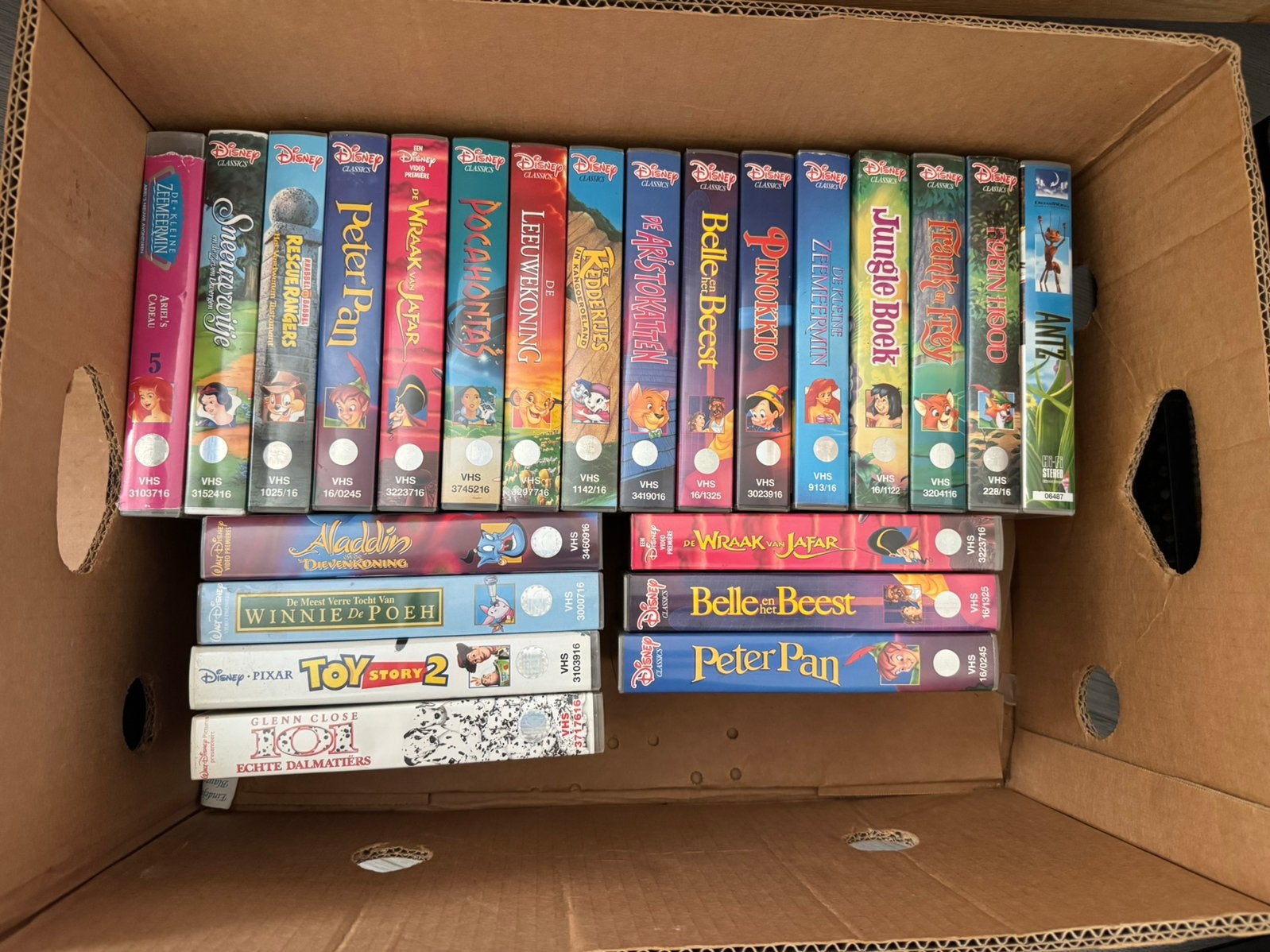 Disney VHS videobanden – €1 per stuk (23 stuks), Cd's en Dvd's, VHS | Kinderen en Jeugd, Ophalen, Gebruikt, Tekenfilm, Alle leeftijden