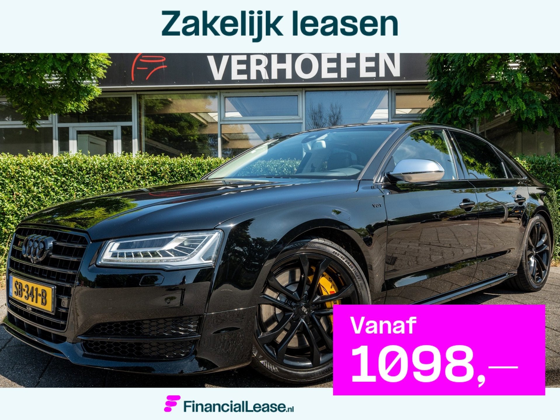 Audi S8 4.0 TFSI QUATTRO | CARBON | RS ZETELS | PANORAMA | 3, Automaat, Dealer onderhouden, Gebruikt, Bedrijf