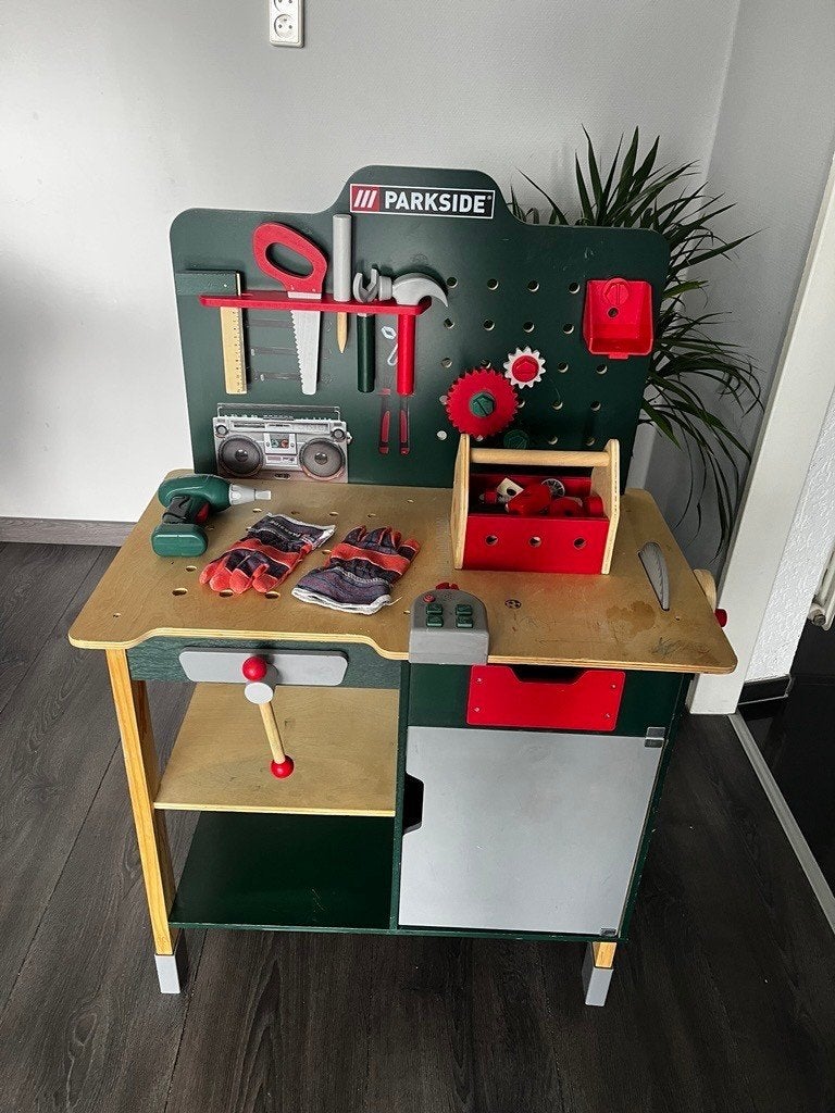 Parkside speelgoed werkbank, Ophalen, Gebruikt, Overige typen