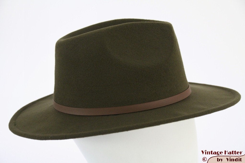 Gleufhoed Outdoor western hoed Hawkins groen 57, 58, 59, 60, Kleding | Dames, Hoed, Hawkins, Nieuw, Ophalen of Verzenden