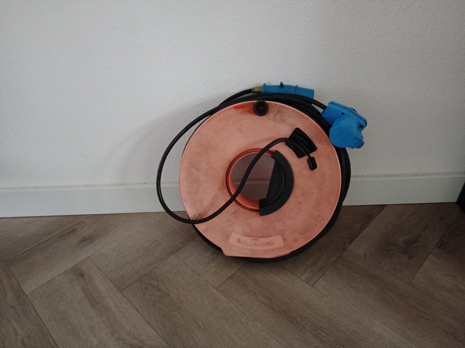 CEE verlengkabel 50m op haspel, 3x1.5mm2, ideaal voorcamping, Ophalen, Gebruikt