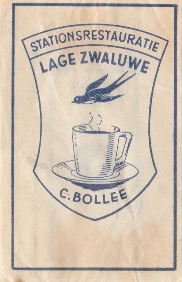 station Lage Zwaluwe - C Bollee - vogel zwaluw kop koffie, Ophalen of Verzenden