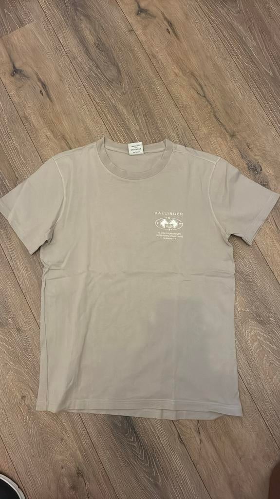Shirt Hallinger zandkleurig, Ophalen, Zo goed als nieuw, Maat 52/54 (L)