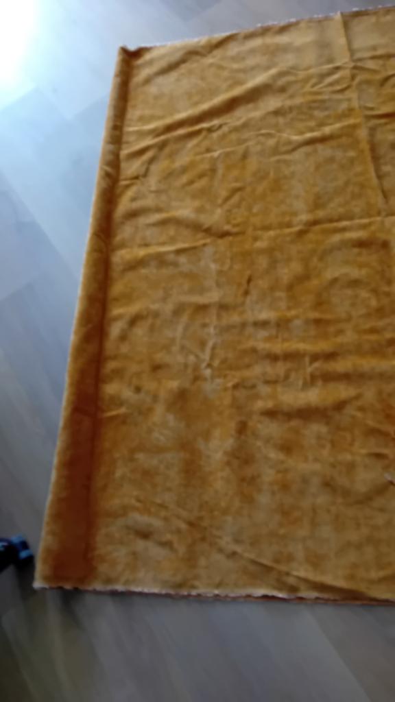 Gordijn stof of idd okergeel nieuw, Ophalen of Verzenden, Nieuw, 100 tot 150 cm, 200 cm of meer