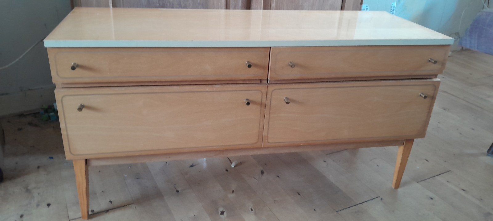Vintage dressoir / tv-meubel met lades en deuren, Ophalen