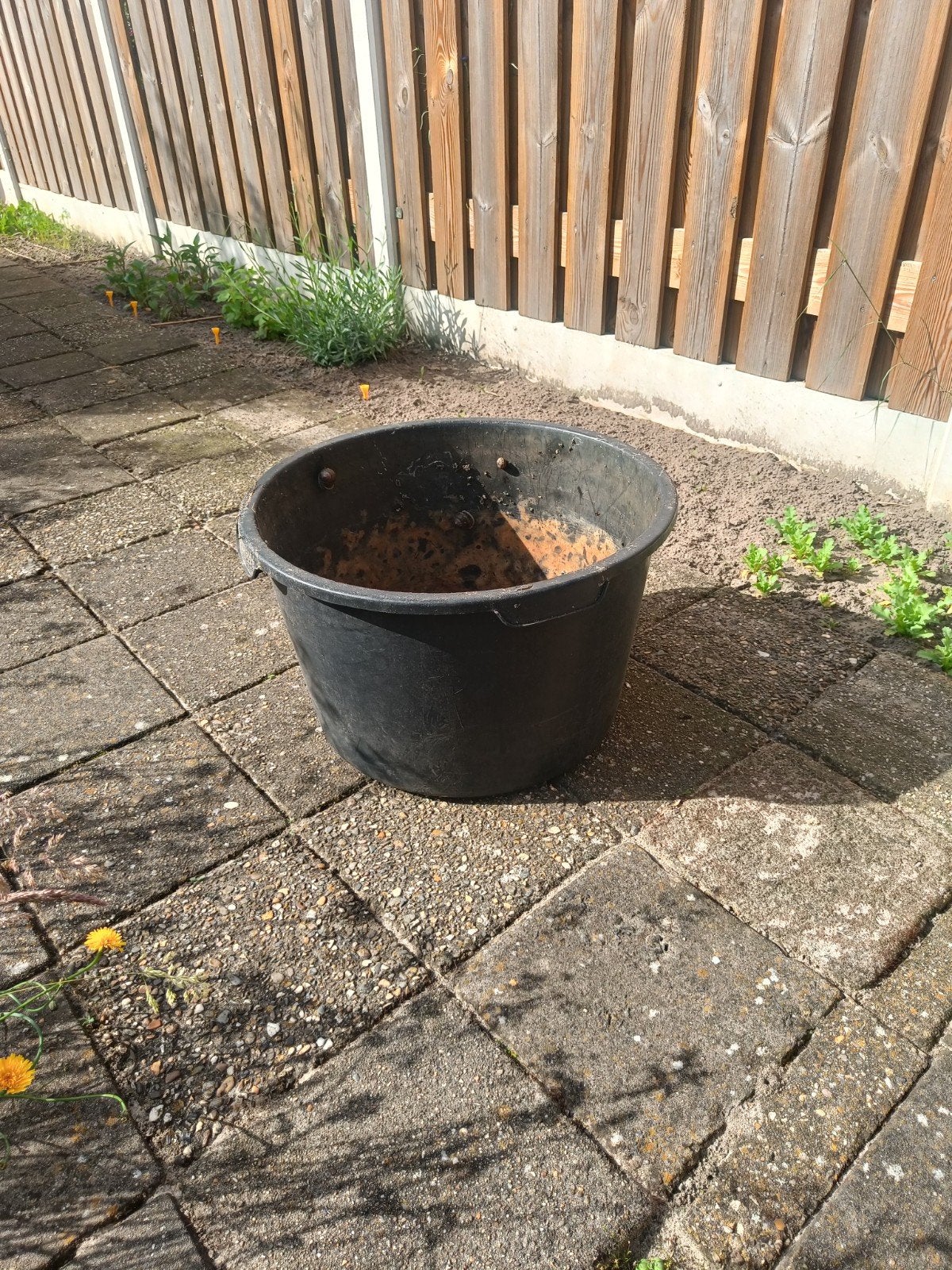 kleine vijverbak, Ophalen, Gebruikt