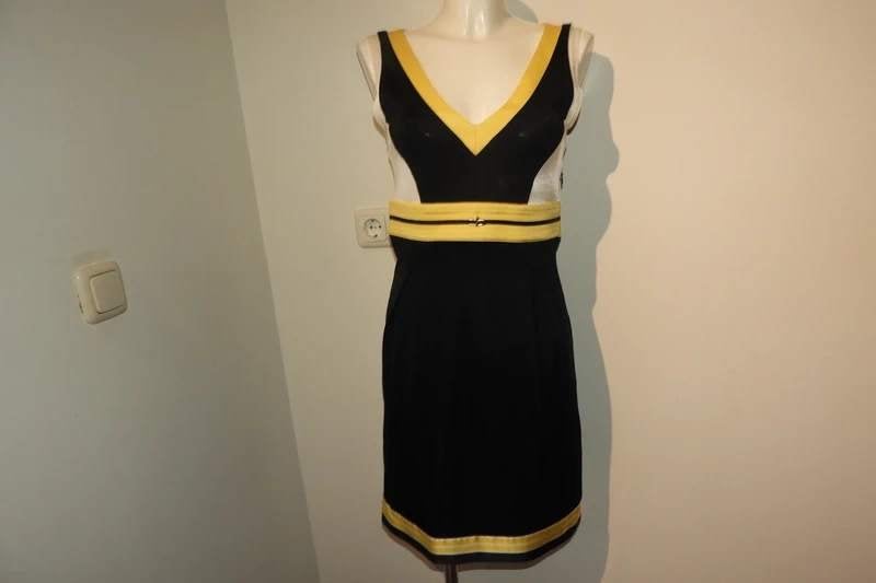 Class Cavalli mooie retro vintage look jurk bedel voorkant M, Maat 38/40 (M), Gedragen, Meerkleurig, Verzenden
