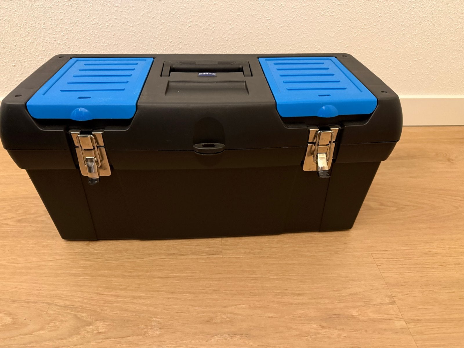 Gereedschapskist met opbergvakken, zwart/blauw, Ophalen, Zo goed als nieuw