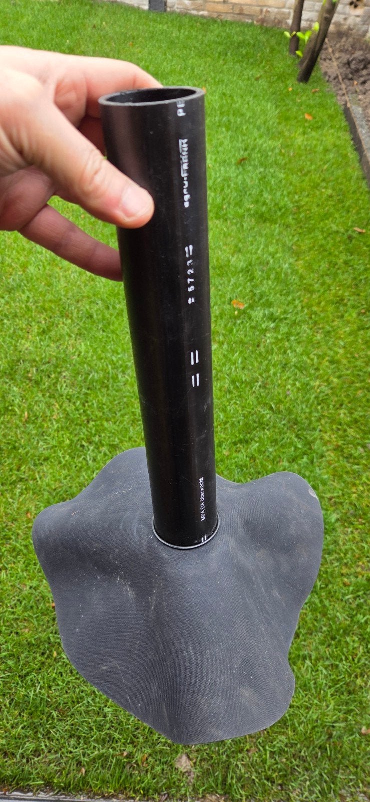 EPDM hemelwaterafvoer 50mm, Kunststof, Zwart, Overige typen, Nieuw